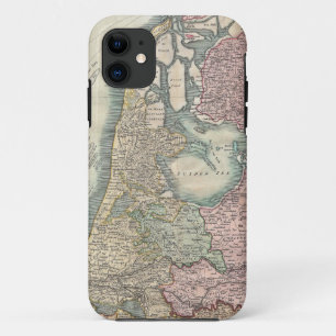 Vintage Map of The Netherlands (1799) iPhone 11 Case