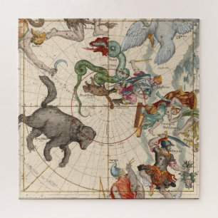 Vintage Map of the North Pole Jigsaw Puzzle