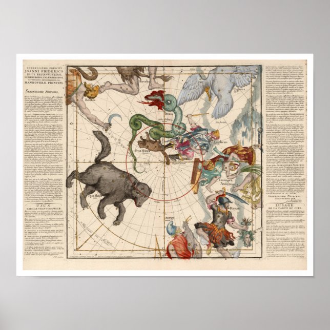 Vintage Map of the North Pole Poster (Front)