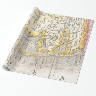 Vintage Map of The Outer Banks (1818) Wrapping Paper