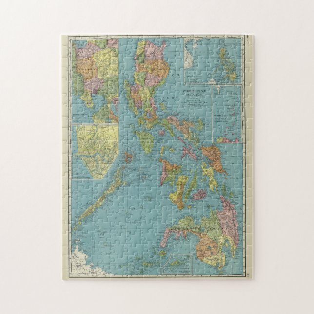 Vintage Map of The Phillipines (1903) Jigsaw Puzzle (Vertical)