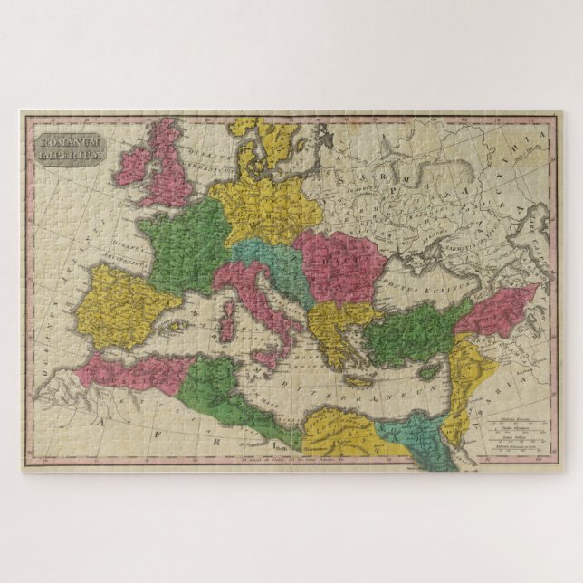 Vintage Map of The Roman Empire (1831) Jigsaw Puzzle (Horizontal)