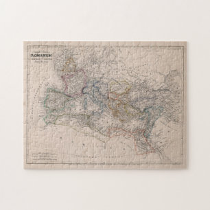 Vintage Map of The Roman Empire (1852) Jigsaw Puzzle
