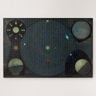 Vintage Map of The Solar System (1887) Jigsaw Puzzle