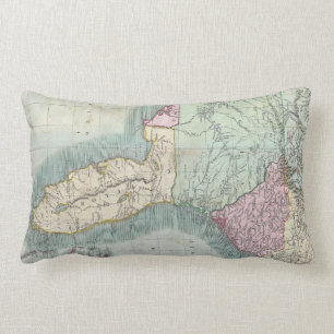 Vintage Map of The Southeastern U.S. (1806) Lumbar Cushion