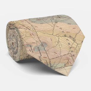 Vintage Map of The White Mountains (1881) Tie