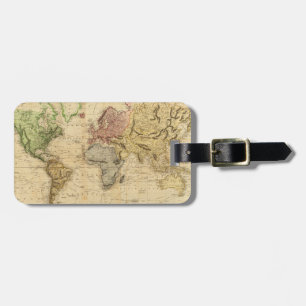 Vintage Map of The World (1831) Luggage Tag