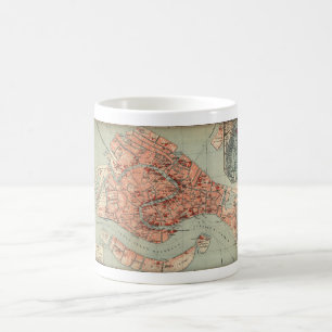 Vintage Map of Venice Italy (1920) Coffee Mug