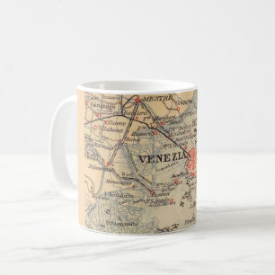 Vintage Map of Venice - Venezia  Coffee Mug