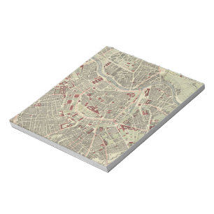 Vintage Map of Vienna Austria (1883) Notepad