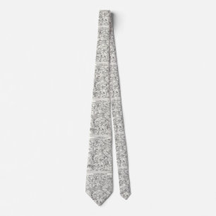 Vintage Map of Yellowstone National Park Tie