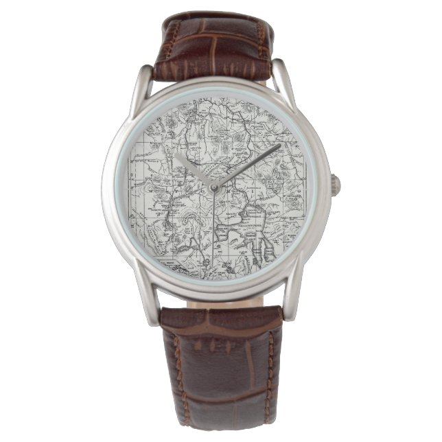 Vintage Map of Yellowstone National Park Watch (Front)
