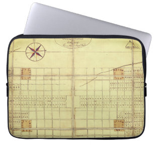 Vintage Map, original layout - Philadelphia (1682) Laptop Sleeve