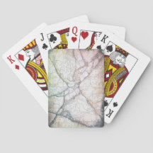 Vintage Map Playing Cards