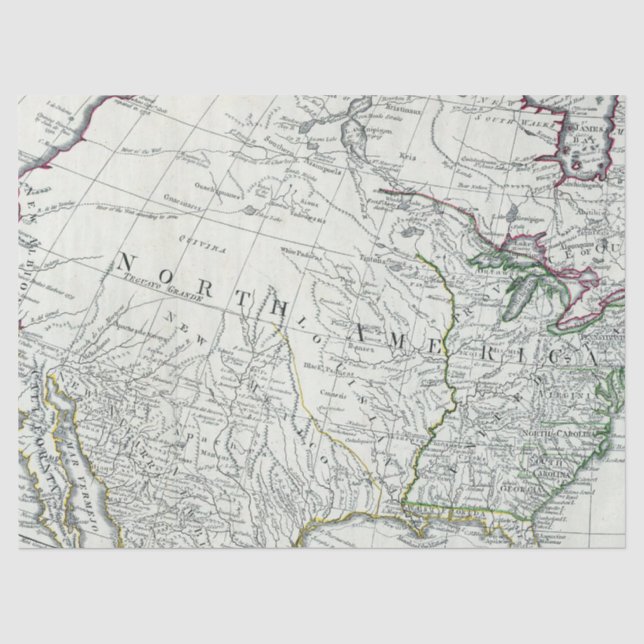 Vintage Map Series Design  11 Tissue Paper (Front)