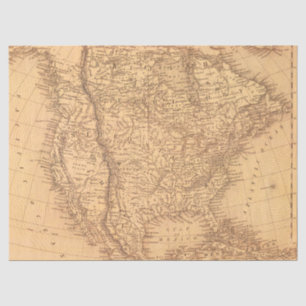 Vintage Map Series Design  5 Tissue Paper