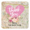 Vintage Map Thank You Sticker