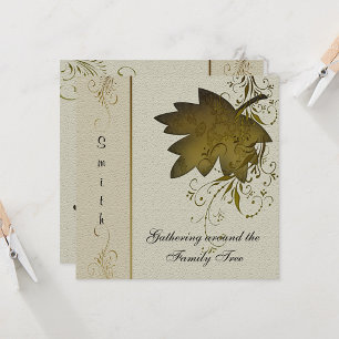 Vintage Maple Leaf Family Reunion Invitation