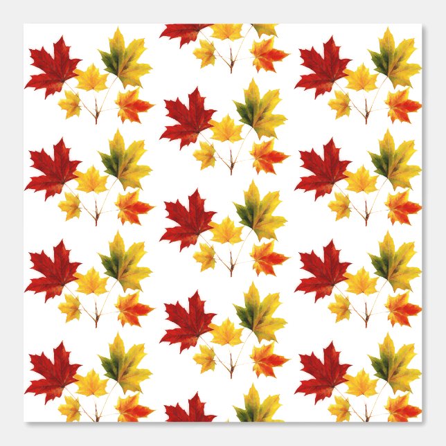 vintage maple leaves wallpaper (Front)