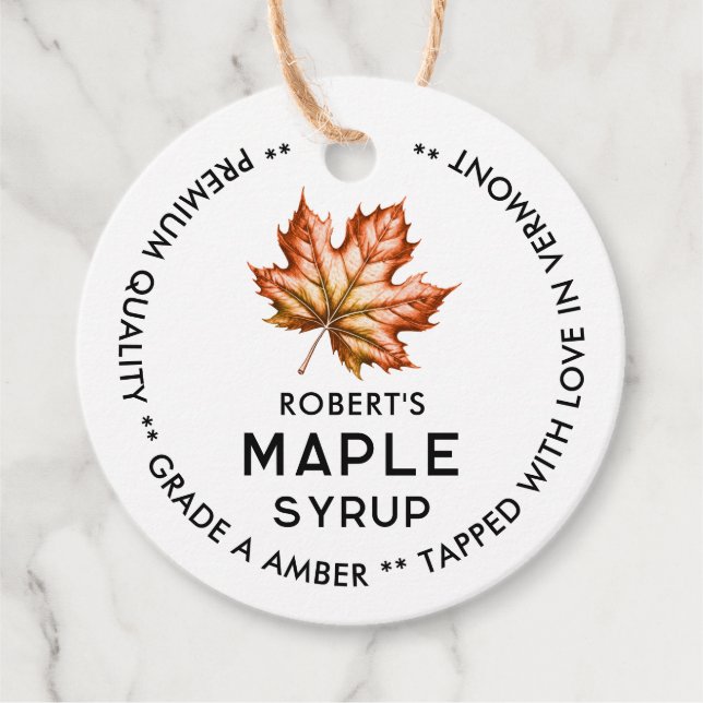 Vintage maple syrup label (Front)