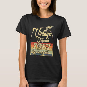 Vintage March 1951 71 Years Old Birthday T-Shirt