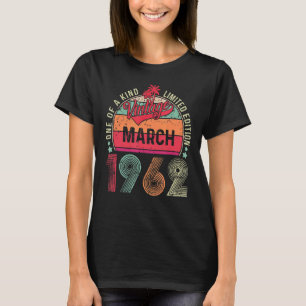 Vintage March 1962 60th Birthday 60 Years Old T-Shirt