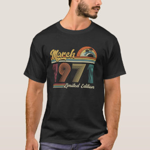 Vintage March 1971 Limited Edition 50th Birthday G T-Shirt