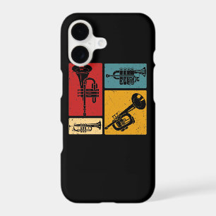 Vintage Marching Band Trumpet Player Retro Design