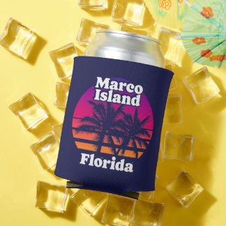 Vintage Marco Island Beach Florida Can Cooler