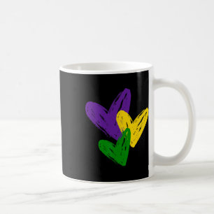 Vintage Mardi Gras Cute Hearts Funny Love Women Gi Coffee Mug