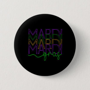 Vintage Mardi Gras Festival New Orleans Women's 6 Cm Round Badge