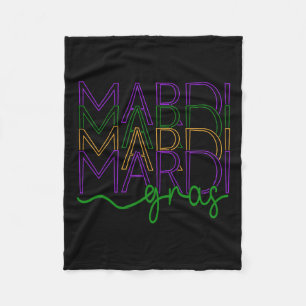 Vintage Mardi Gras Festival New Orleans Women's Fleece Blanket