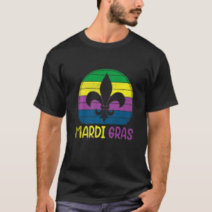 Vintage Mardi Gras Outfit Fleur De Lis Mardi Gras  T-Shirt