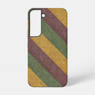 Vintage Mardi Gras striped Samsung Galaxy Case