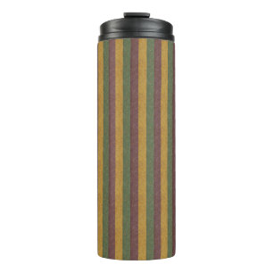 Vintage Mardi Gras striped Thermal Tumbler