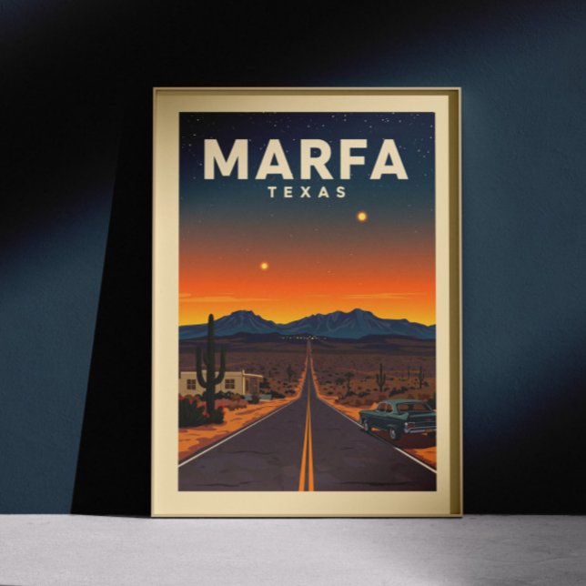 Vintage Marfa Texas Poster (Creator Uploaded)