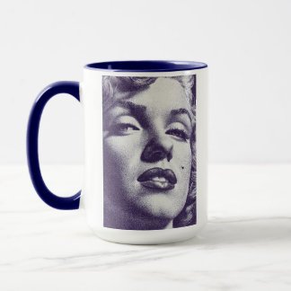 Vintage Marilyn Monroe Stipple Portrait T-Shirt -  Mug