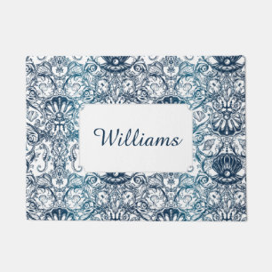 Vintage Marine Pattern   Add Your Name Doormat