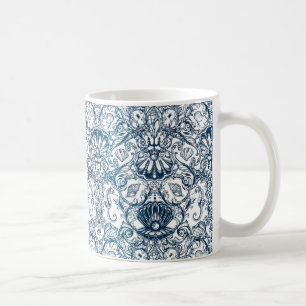 Vintage Marine Pattern Coffee Mug