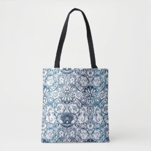 Vintage Marine Pattern Tote Bag