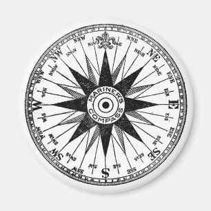 Vintage Mariner's Compass magnet