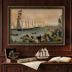 Vintage Maritime, New York Yacht Club Regatta Poster