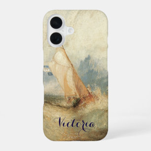 Vintage Maritime Ship Seascape by Joseph Turner iPhone 16 Case