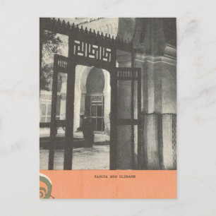 Vintage Marrakesh, Maroc, Tomb of Ben Slimane Postcard