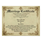 Vintage Marriage Certificate
