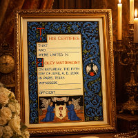 Vintage Marriage Certificate Template
