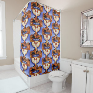 Vintage Marsden Hartley Yliaster Abstract Art Shower Curtain