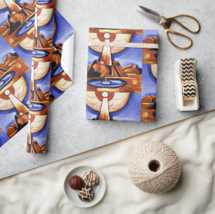 Vintage Marsden Hartley Yliaster Abstract Art Wrapping Paper