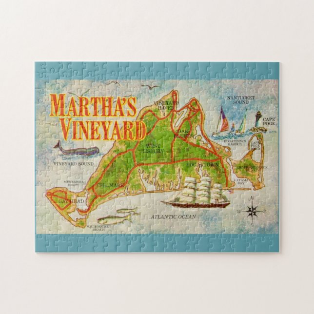 Vintage Martha's Vineyard 11x14 Puzzle (Horizontal)