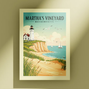 Vintage Martha's Vineyard Massachusetts Postcard